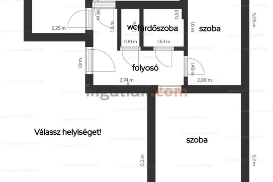 Debrecenben a Vénkertben, a Malomparktól 5 perc sétára 54 nm-es 2+1 szobás lakás.